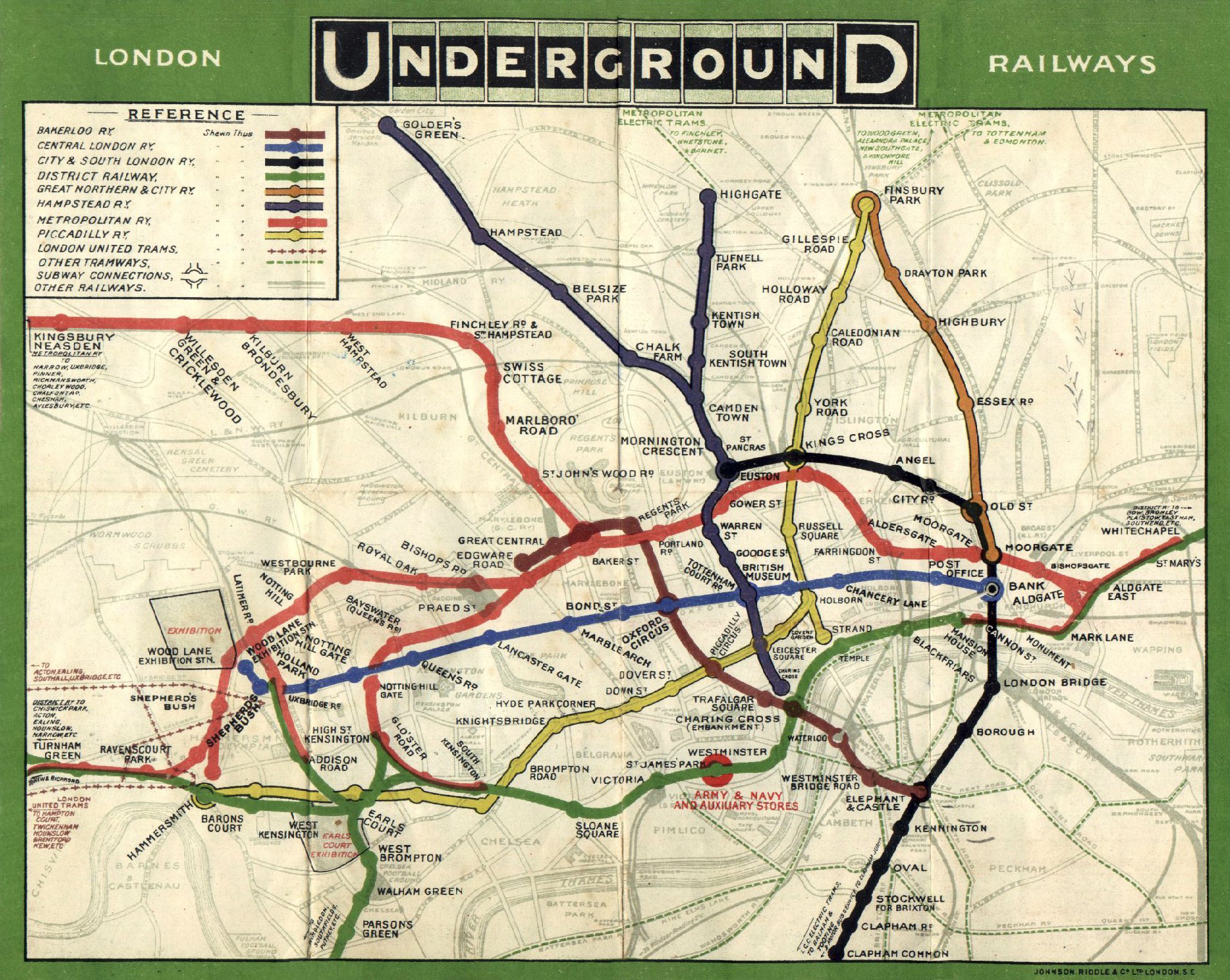 London Underground in 1908