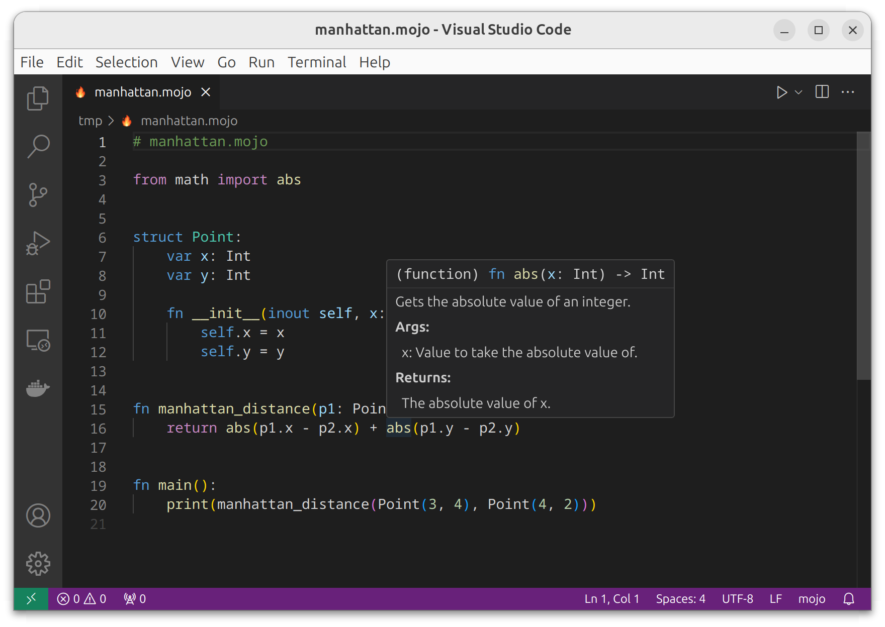 Visual Studio Code Extension for Mojo