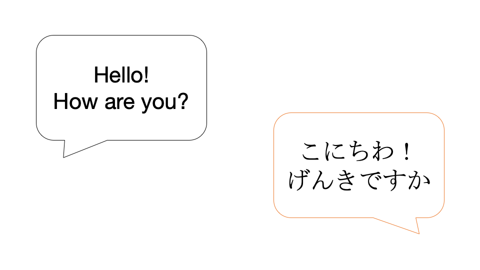 Translating from English to Japanese