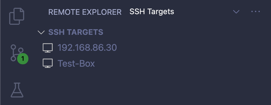 VS Code SSH Targets