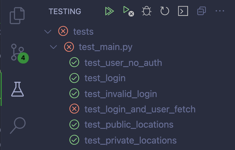 VS Code Test Explorer UI